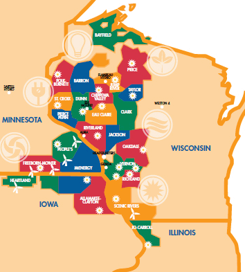 DPC map of member cooperatives